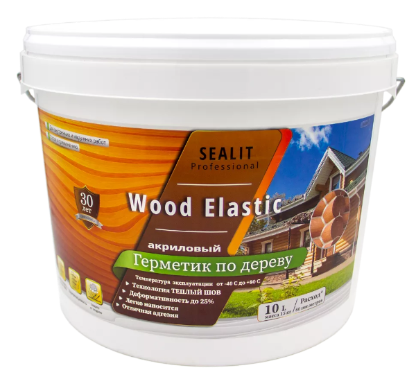 картинка Sealit Wood Elastic акриловый герметик для дерева от магазина СЕАЛАР