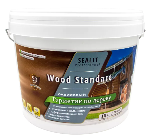 картинка Sealit Wood Standart силиконизированный акриловый герметик от магазина СЕАЛАР