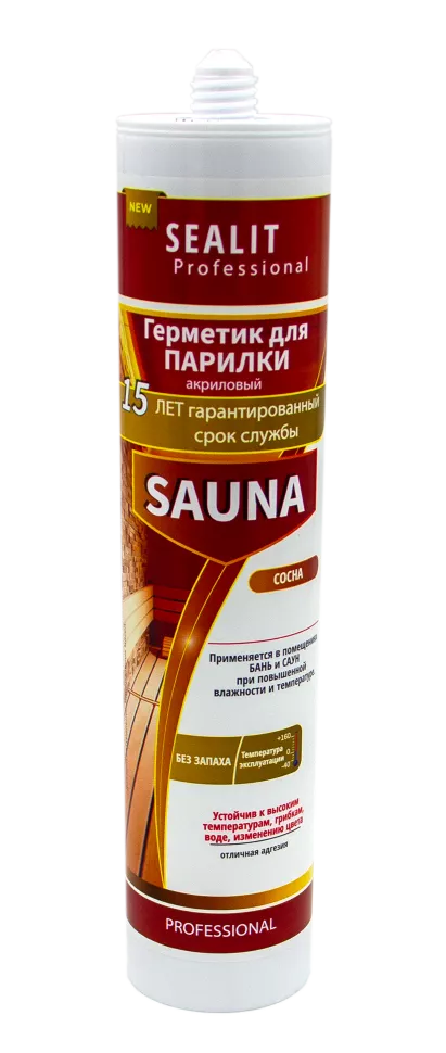 картинка Sealit Sauna акриловый герметик для бань и саун от магазина СЕАЛАР